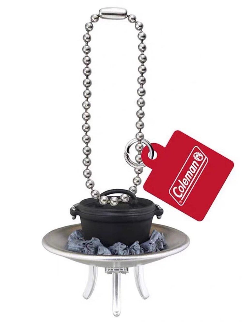 Coleman Keychain Takara Tomy Arts Coleman Camping miniature fire disc Dutch Oven